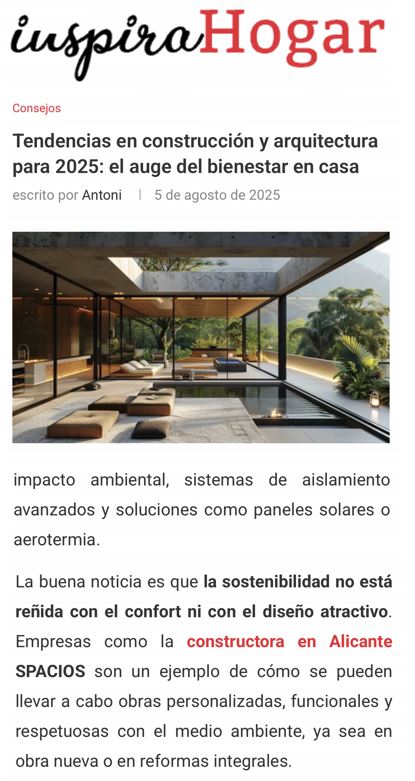 inspira hogar spacios construccion